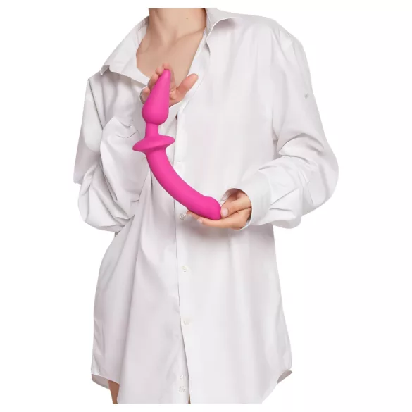 Strap-on-me Switch Semi-Realistic L - dildo 2 em 1 de silicone (rosa)