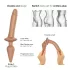 Strap-on-me Switch Realistic S - dildo 2 em 1 de silicone (cor natural)