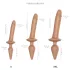 Strap-on-me Switch Realistic S - dildo 2 em 1 de silicone (cor natural)