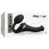 Strap-on-me - vibrador strap-on com pulsação de ar - silicone preto