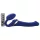 Strap-on-me - vibrador com cinta léghullámos - silicone azul tamanho M