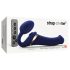 Strap-on-me - vibrador com cinta léghullámos - silicone azul tamanho M