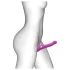 Strap-on-me - vibrador strap-on com ondas de ar - silicone rosa S