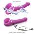 Strap-on-me M - vibrador com cinto, de ondas de ar (rosa)