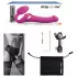 Strap-on-me M - vibrador com cinto, de ondas de ar (rosa)