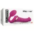 Strap-on-me M - vibrador com cinto, de ondas de ar (rosa)