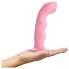  Strap-on-me M - à prova d'água, vibrador pulsante de ponto G (rosa)