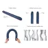 Strap-on-me - dildo duplo - silicone azul metálico