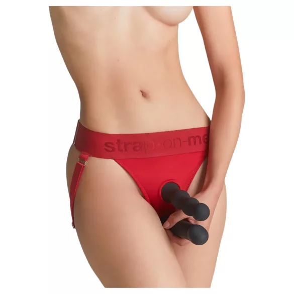 Strap-on-me - cinta regulável para dildo - XS a XXL - vermelho