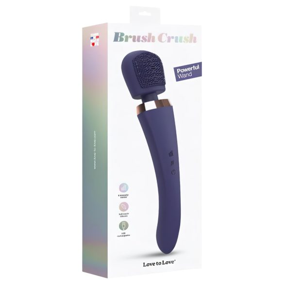 Love to Love Brush Crush - varinha massageadora vibratória (azul)