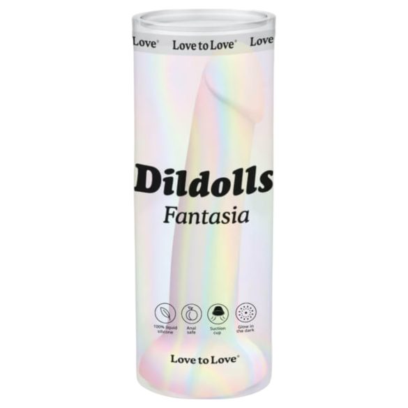 Dildolls Fantasia - Dildo listrado com ventosa de silicone