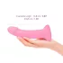 Dildolls Glitzy - dildo de silicone com ventosa (rosa)
