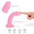 Dildolls Glitzy - dildo de silicone com ventosa (rosa)