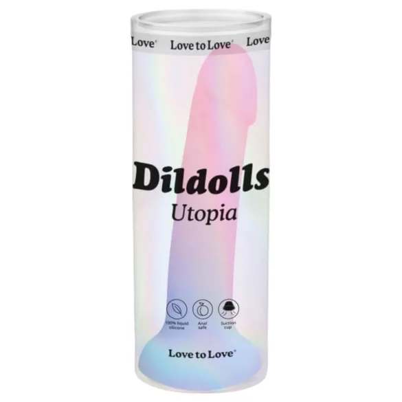Dildolls Utopia - dildo ventosa - silicone colorido