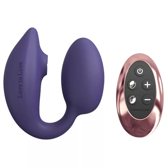 Love to Love Wonderlover - Vibrador G-ponto e clitóris (roxo escuro)