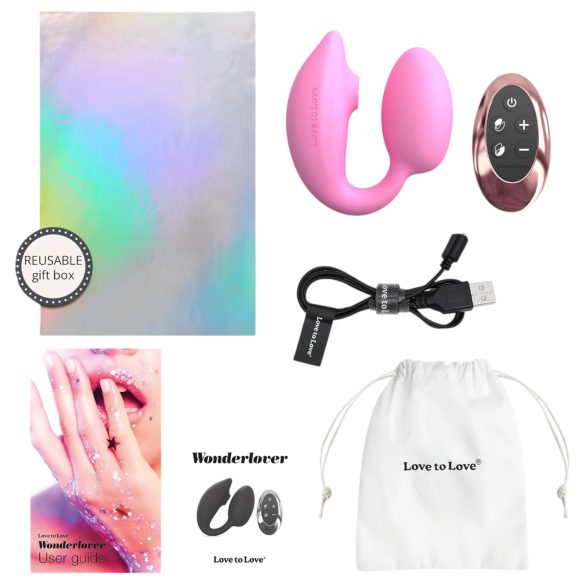 Love to Love Wonderlover - Vibrador ponto G e clitóris (rosa)