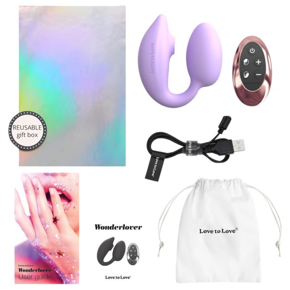 Love to Love Wonderlover - Vibrador Estimulador de Ponto G (Roxo)
