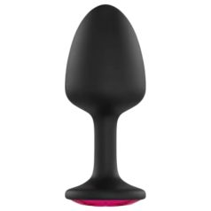 Dorcel - plug anal com pedra rosa - tamanho M - preto