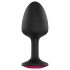 Dorcel - plug anal com pedra rosa - tamanho M - preto