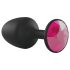 Dorcel - plug anal com pedra rosa - tamanho M - preto