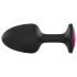 Dorcel - plug anal com pedra rosa - tamanho M - preto