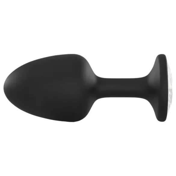 Plug Anal Geisha Diamond Dorcel L - pedra branca (preto)