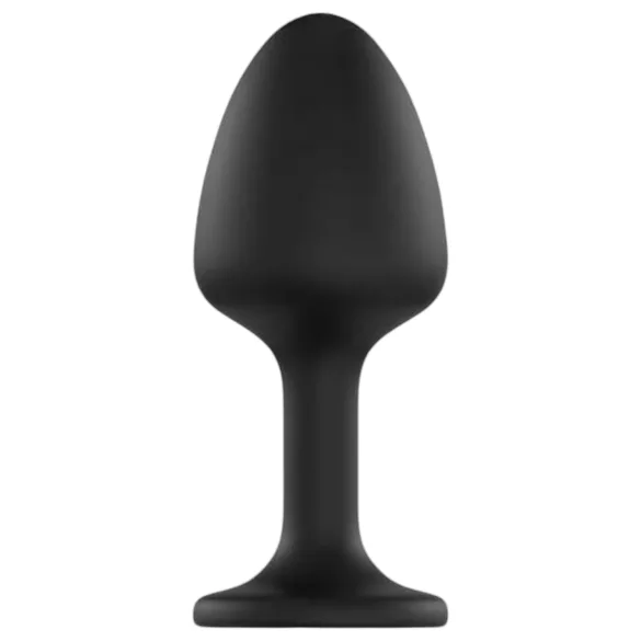 Dorcel Geisha Plug Diamond XL - plug anal com pedra branca (preto)