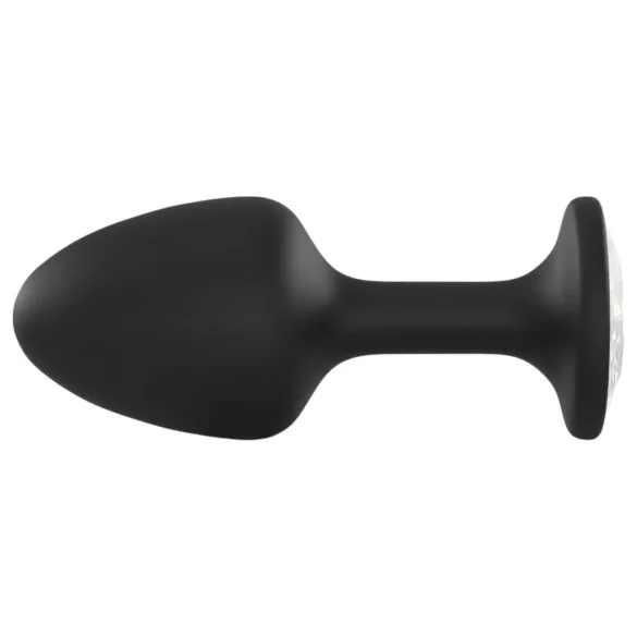 Dorcel Geisha Plug Diamond XL - plug anal com pedra branca (preto)