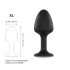 Dorcel Geisha Plug Diamond XL - plug anal com pedra branca (preto)