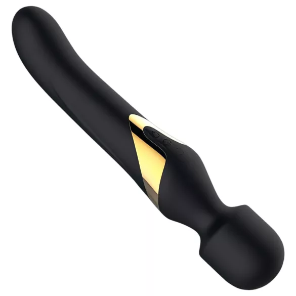 Dorcel - vibrador massajador 2 em 1 - estimulação dupla - silicone preto
