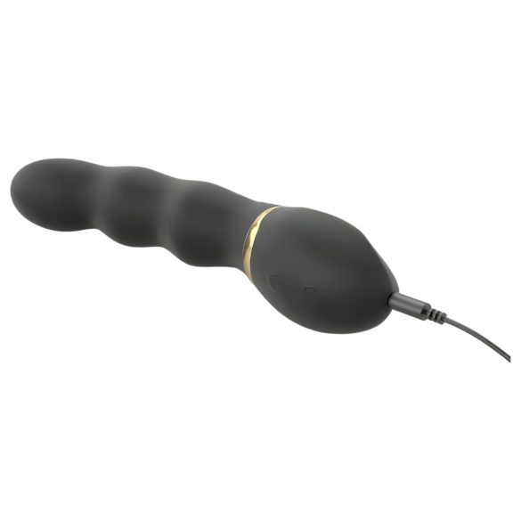Dorcel Too Much 2.0 - vibrador recarregável 3 motores - silicone preto dourado