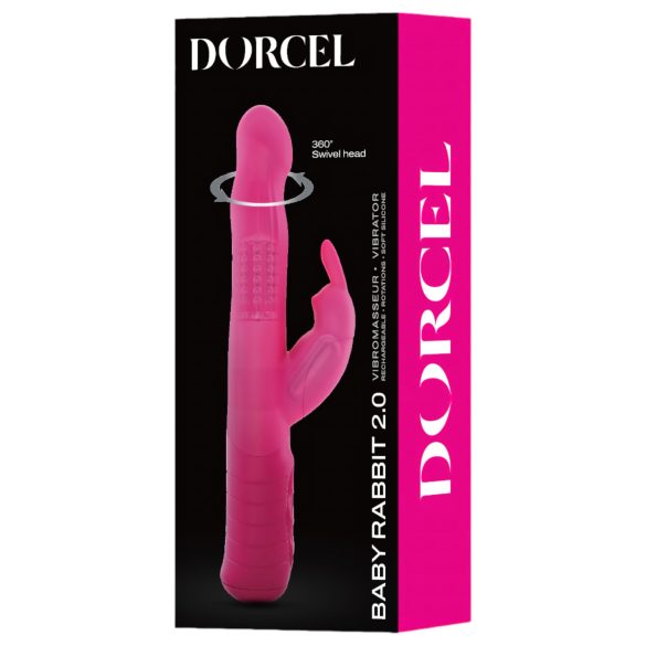 Dorcel Baby Rabbit 2.0 - vibrador recarregável com estimulador (rosa)