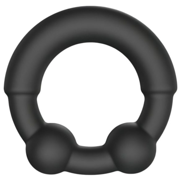 Dorcel Stronger Ring - anel peniano com inserto metálico - silicone preto