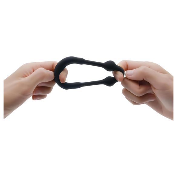 Dorcel Stronger Ring - anel peniano com inserto metálico - silicone preto