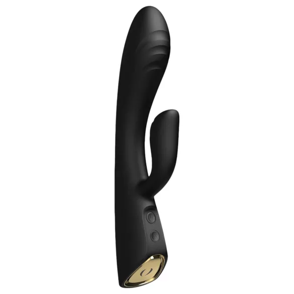 Dorcel Flexi Rabbit - vibrador aquecido com estimulador de clitóris (preto)
