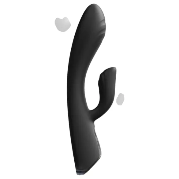 Dorcel Flexi Rabbit - vibrador aquecido com estimulador de clitóris (preto)