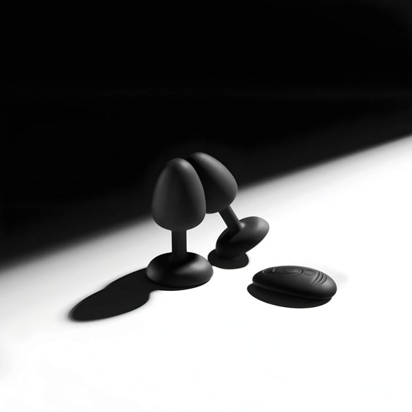 Dorcel - vibrador anal com bolinhas e controle remoto M - (preto)