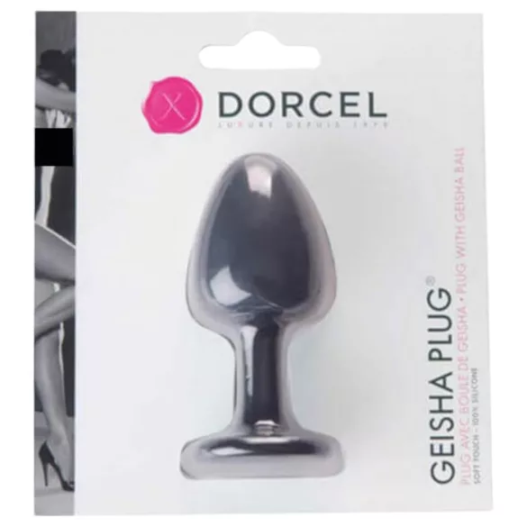 Dorcel Geisha Plug M - plug anal com bolas (preto)