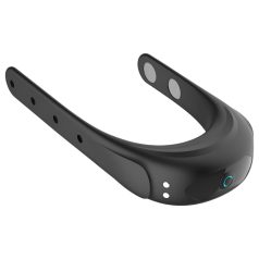   Funny Me - anel peniano vibratório recarregável ajustável - silicone preto