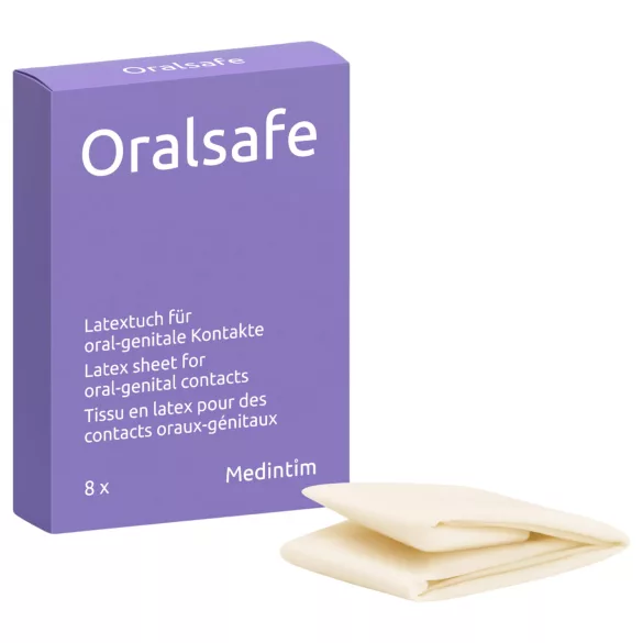 Oralsafe - lenço oral descartável - pacote com 8 unidades
