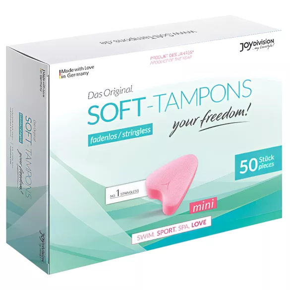 Joydivision Soft-Tampons mini - tampão sem fio (50 unid.)