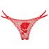 Panty Rose - tanga discreta formato rosa - vermelho (S-L)