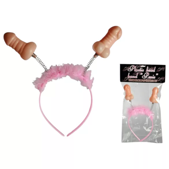 Tiara com pénis (rosa-natural)