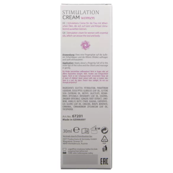 HOT Shiatsu Joyful - creme estimulante para mulheres (30 ml)