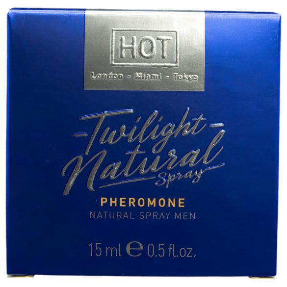 HOT Twilight Natural - perfume masculino com feromônio - sem fragrância - 15ml