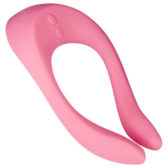 Satisfyer Endless Joy - vibrador casal recarregável - silicone rosa