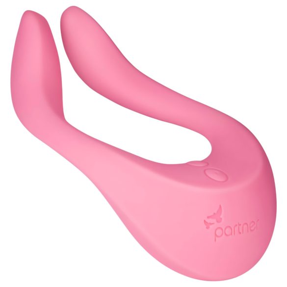 Satisfyer Endless Joy - vibrador casal recarregável - silicone rosa