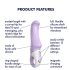 Satisfyer - vibrador ponto G recarregável à prova d'água - roxo