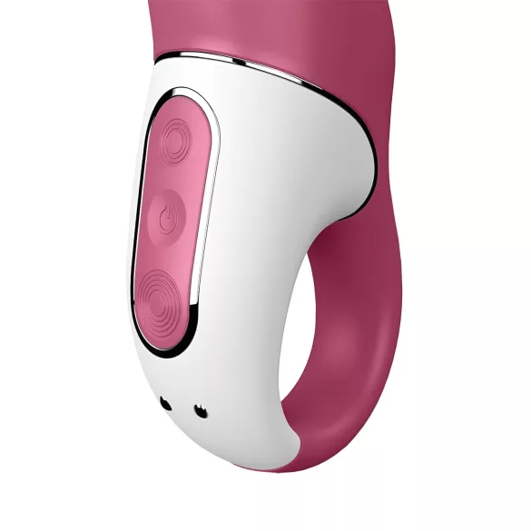 Satisfyer Petting Hippo - vibrador recarregável à prova d’água - silicone rosa