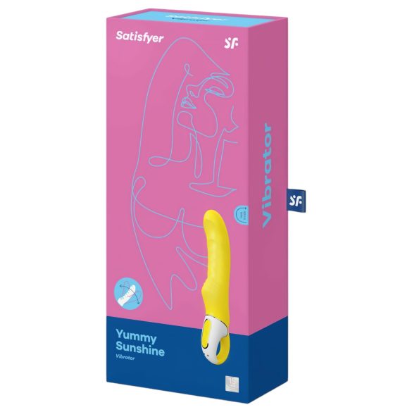 Satisfyer Yummy Sunshine - vibrador ponto G à prova d'água - amarelo